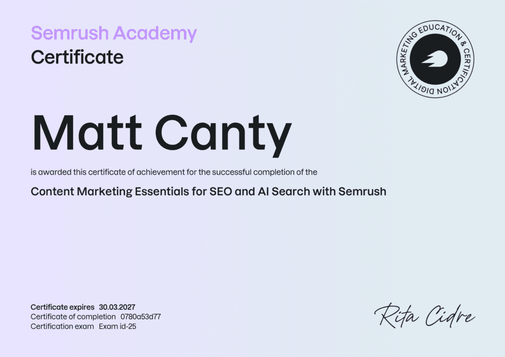 Content Marketing Essentials for SEO and AI Search with Semrush