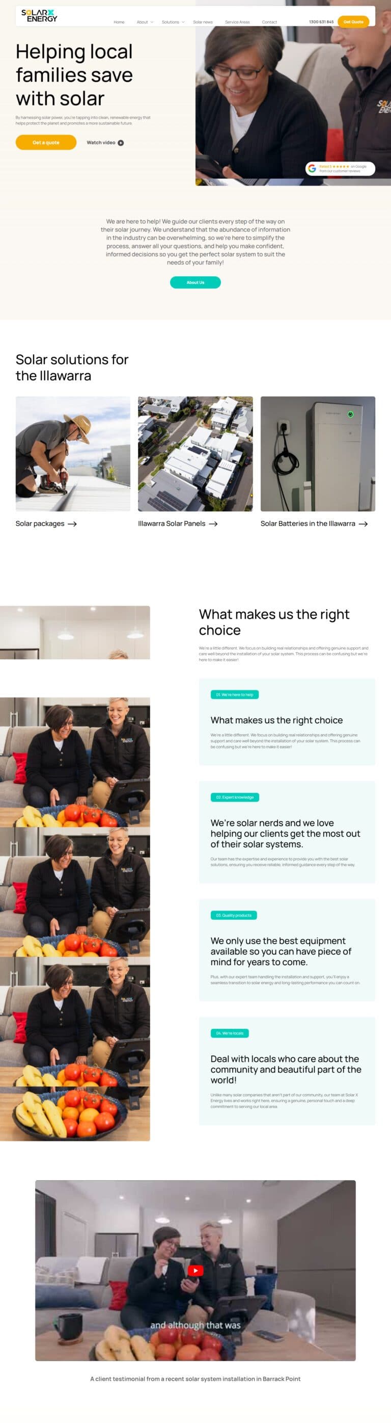 Solar X Energy website design