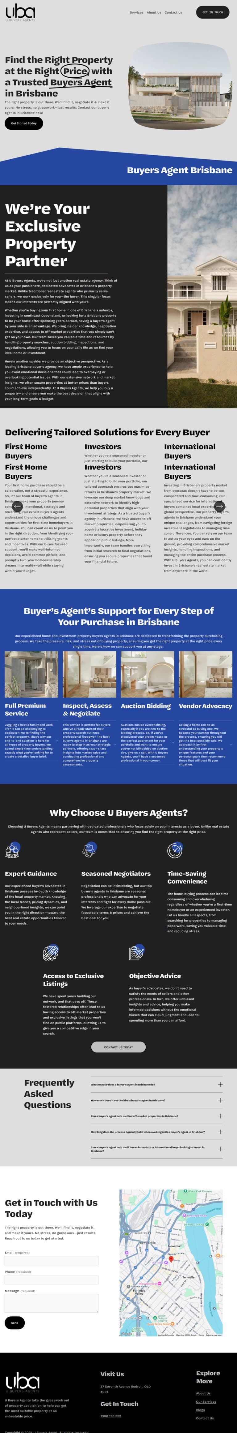 U Buyers Agents website design