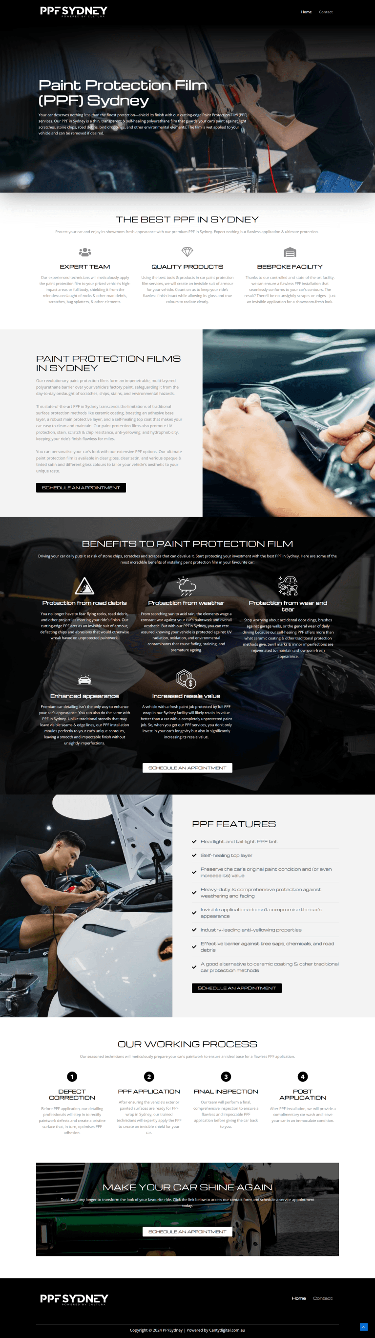 ppfsydney.com.au website homepage