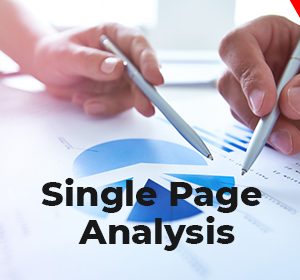 single page analysis