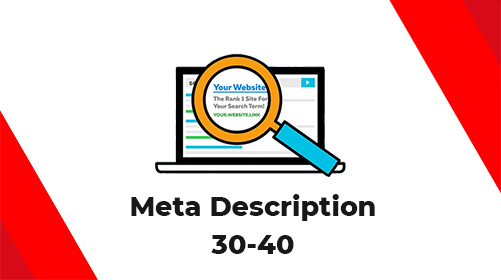 meta description 30 - 40