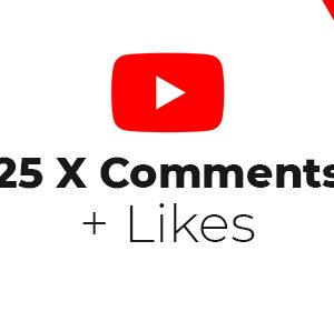 youtube 25 comments and likes