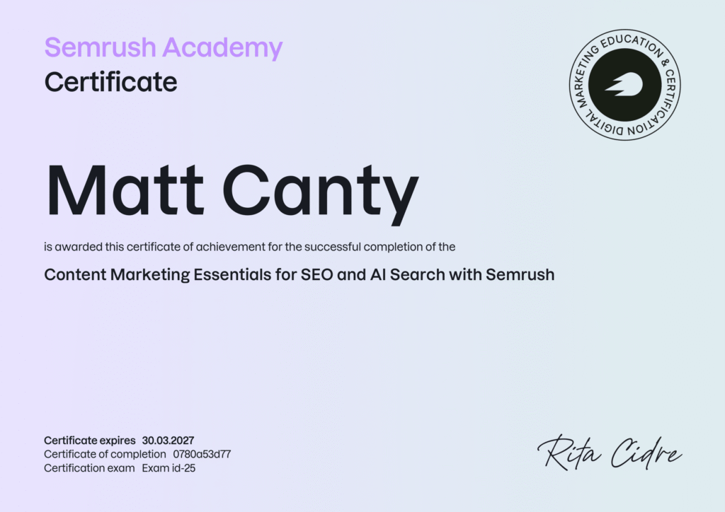 Content Marketing Essentials for SEO and AI Search with Semrush