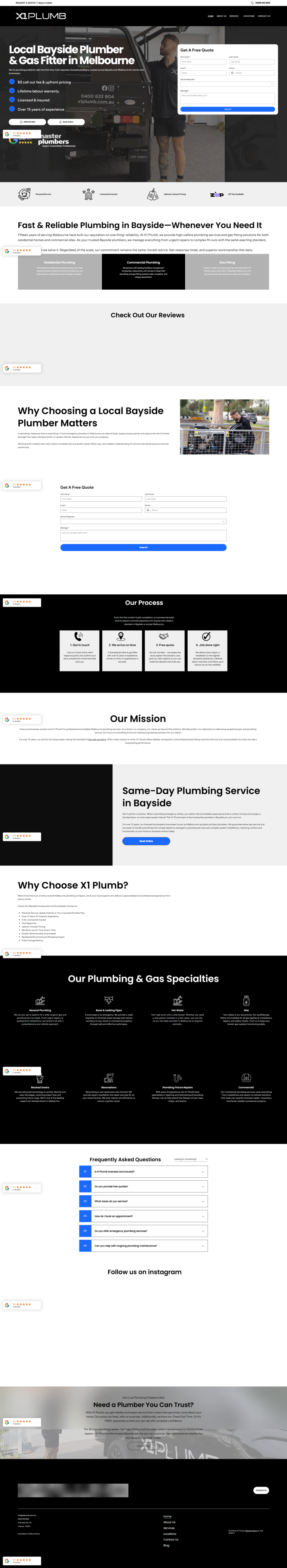 X1 Plumb Web Design