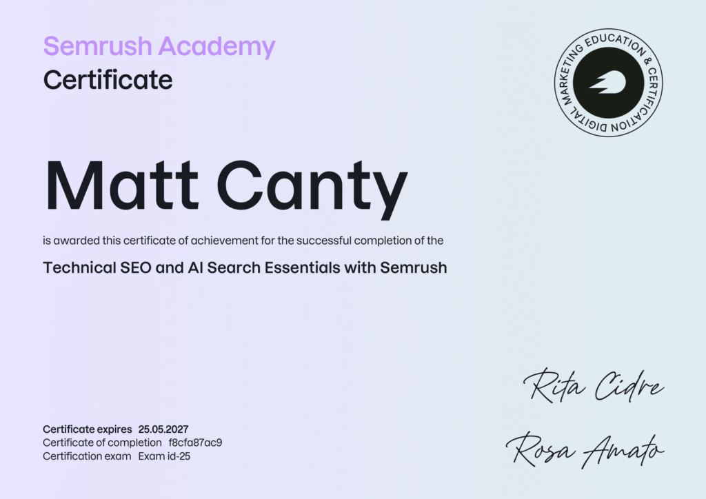 Technical SEO and AI Search Essentials with Semrush