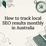 Decorative hand-drawn title card illustration for local SEO article